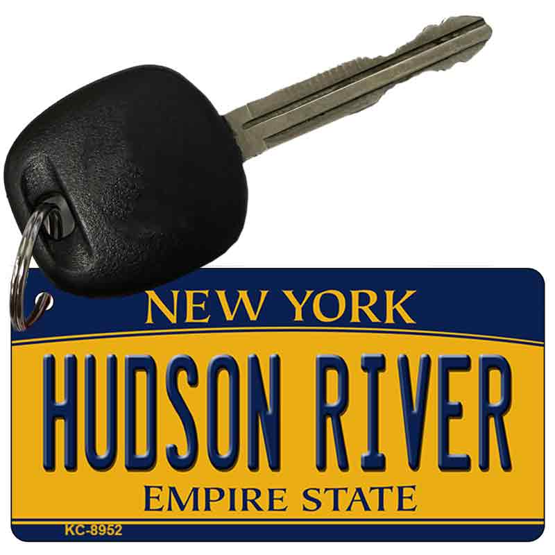 Hudson River New York State License Plate Tag Key Chain KC-8952