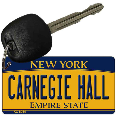 Carnegie Hall New York State License Plate Tag Key Chain KC-8954