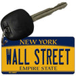 Wall Street New York State License Plate Tag Key Chain KC-8957