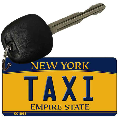 Taxi New York State License Plate Tag Key Chain KC-8965