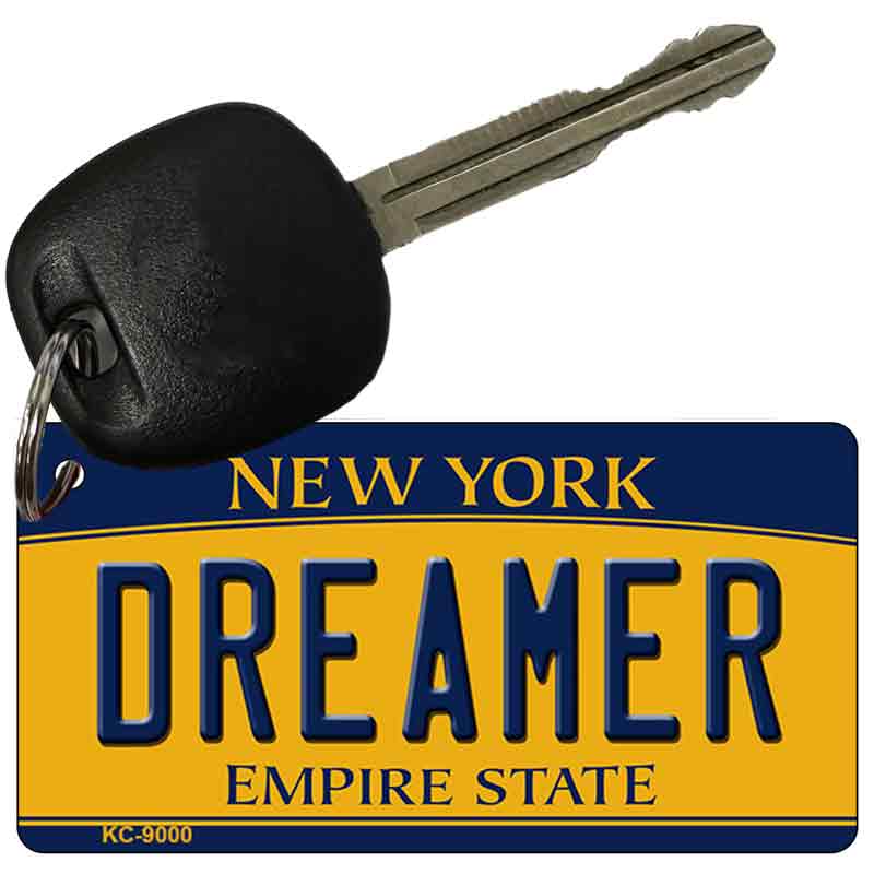 Dreamer New York State License Plate Tag Key Chain KC-9000