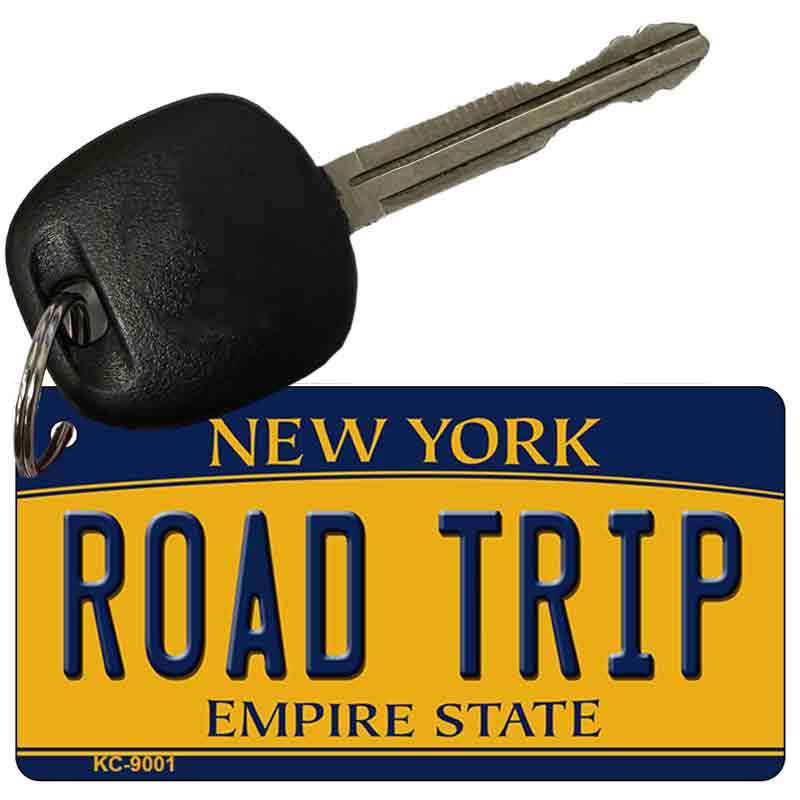 Road Trip New York State License Plate Tag Key Chain KC-9001