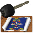 North Dakota Flag Scroll Novelty Aluminum Key Chain KC-9040