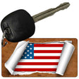 American Flag Scroll Novelty Aluminum Key Chain KC-9058