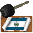 El Salvador Flag Scroll Novelty Aluminum Key Chain KC-9065