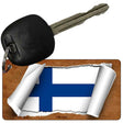 Finland Flag Scroll Novelty Aluminum Key Chain KC-9067