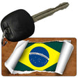 Brazil Flag Scroll Novelty Aluminum Key Chain KC-9068