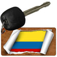 Colombia Flag Scroll Novelty Aluminum Key Chain KC-9069