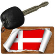 Denmark Flag Scroll Novelty Aluminum Key Chain KC-9070