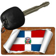 Dominican Republic Flag Scroll Novelty Aluminum Key Chain KC-9071