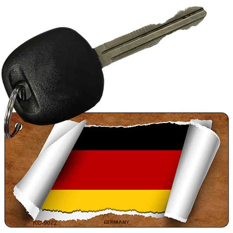 Germany Flag Scroll Novelty Aluminum Key Chain KC-9072