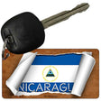 Nicaragua Flag Scroll Novelty Aluminum Key Chain KC-9081