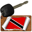 Trinidad & Tobago Flag Scroll Novelty Aluminum Key Chain KC-9087