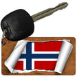 Norway Flag Scroll Novelty Aluminum Key Chain KC-9091