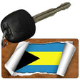 Bahamas Flag Scroll Novelty Aluminum Key Chain KC-9093