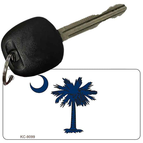 South Carolina State Flag Scroll Novelty Aluminum Key Chain KC-9099