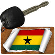 Ghana Flag Scroll Novelty Aluminum Key Chain KC-9107