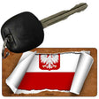 Poland/Eagle Flag Scroll Novelty Aluminum Key Chain KC-9109