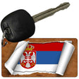 Serbia/Eagle Flag Scroll Novelty Aluminum Key Chain KC-9110