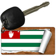 Abkazia Flag Scroll Novelty Aluminum Key Chain KC-9112