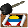 Antigua & Barbuda Flag Scroll Novelty Aluminum Key Chain KC-9125