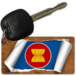 Asean Flag Scroll Novelty Aluminum Key Chain KC-9128