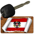 Austria Flag Scroll Novelty Aluminum Key Chain KC-9129