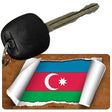 Azerbaijan Flag Scroll Novelty Aluminum Key Chain KC-9130