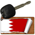 Bahrain Flag Scroll Novelty Aluminum Key Chain KC-9132