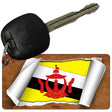 Brunei Flag Scroll Novelty Aluminum Key Chain KC-9144