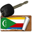 Comoros Flag Scroll Novelty Aluminum Key Chain KC-9157