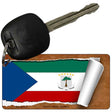 Equatorial Guinea Flag Scroll Novelty Aluminum Key Chain KC-9171