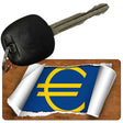 Euro Flag Scroll Novelty Aluminum Key Chain KC-9175