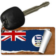 Falkland Islands Flag Scroll Novelty Aluminum Key Chain KC-9177