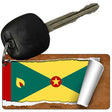 Grenada Flag Scroll Novelty Aluminum Key Chain KC-9185