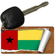 Guinea-Bissau Flag Scroll Novelty Aluminum Key Chain KC-9190