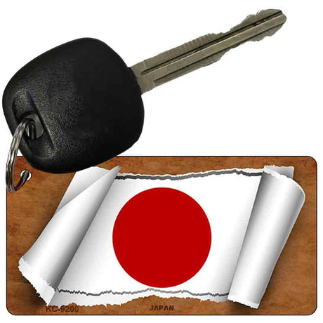 Japan Flag Scroll Novelty Aluminum Key Chain KC-9200