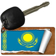 Kazakhstan Flag Scroll Novelty Aluminum Key Chain KC-9203