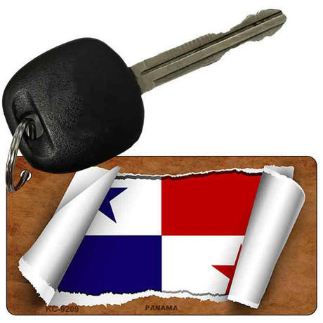 Panama Flag Scroll Novelty Aluminum Key Chain KC-9209