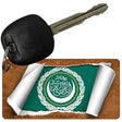 League of Arab States Flag Scroll Novelty Aluminum Key Chain KC-9215