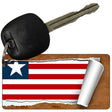 Liberia Flag Scroll Novelty Aluminum Key Chain KC-9218