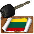 Lithuania Flag Scroll Novelty Aluminum Key Chain KC-9221