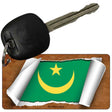 Mauritania Flag Scroll Novelty Aluminum Key Chain KC-9235