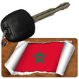 Morocco Flag Scroll Novelty Aluminum Key Chain KC-9241