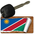 Namibia Flag Scroll Novelty Aluminum Key Chain KC-9244