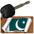 Pakistan Flag Scroll Novelty Aluminum Key Chain KC-9262