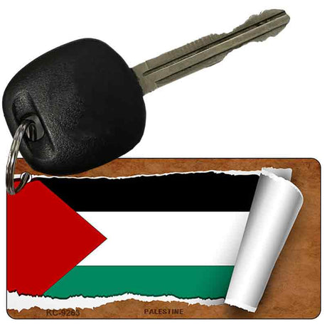 Palestine Flag Scroll Novelty Aluminum Key Chain KC-9263