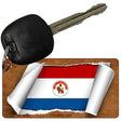 Paraguay-REV Flag Scroll Novelty Aluminum Key Chain KC-9266