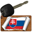 Slovakia Flag Scroll Novelty Aluminum Key Chain KC-9281