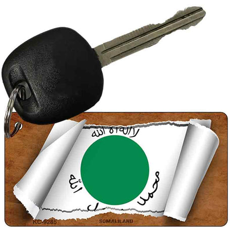 Somaliland Flag Scroll Novelty Aluminum Key Chain KC-9285